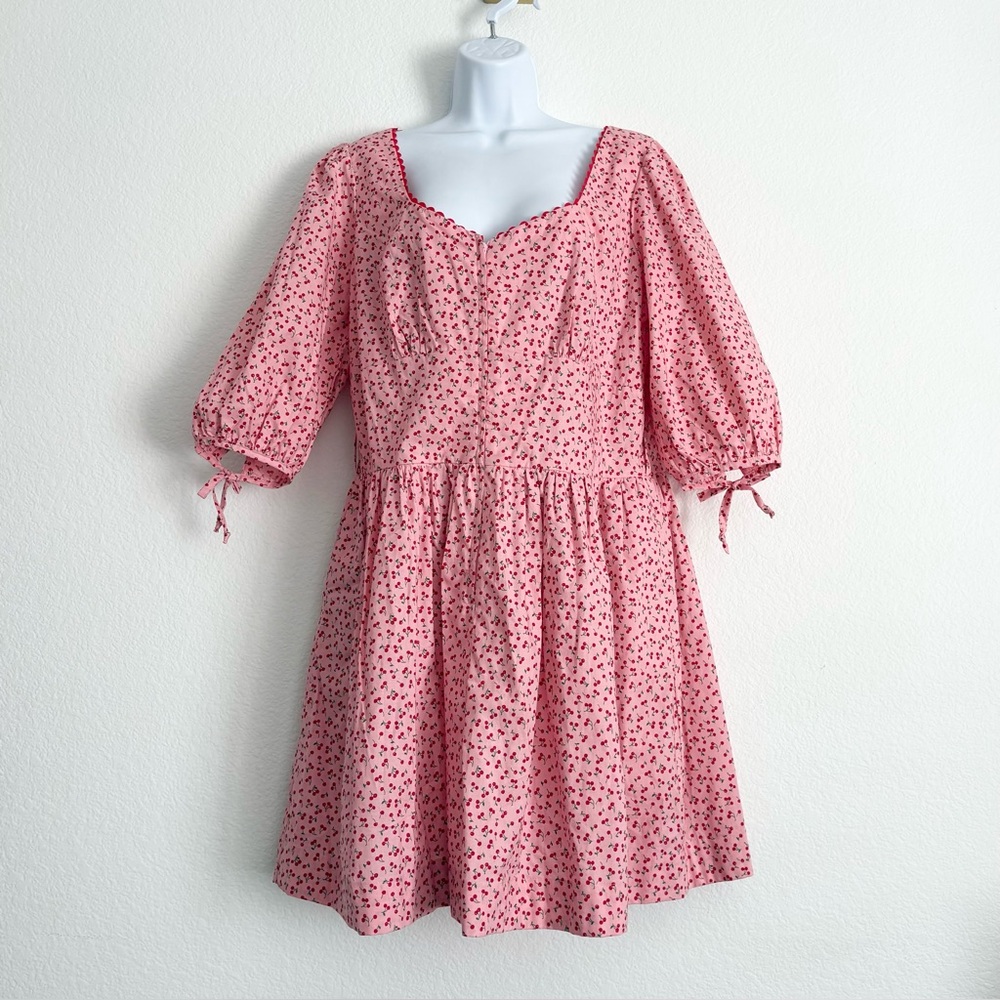 Bernie Dexter Cherry Fit & Flare Dress 2XL Retro Rockabilly Pinup Made in USA
